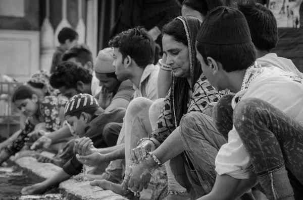 JAMA Masjid, gamla Delhi, India - 24 juni 2017 — Stockfoto