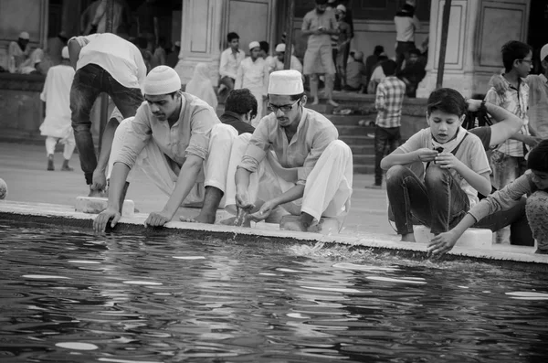 JAMA Mescidi, eski Delhi, Hindistan - 24 Haziran 2017 