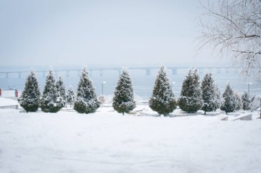 Kış manzarası. Dnipro