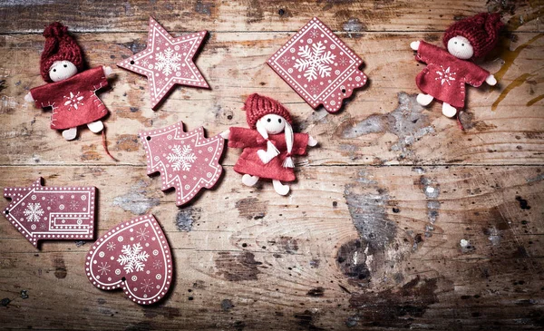 Vintage Christmas decorations — Stock Photo, Image