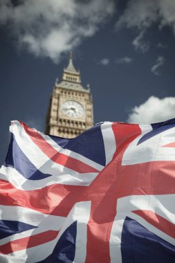 Brexit kavramı - semboller Londra İngiltere bayrağı