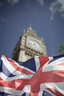 Brexit kavramı - semboller Londra İngiltere bayrağı
