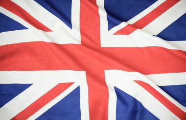 Rüzgarda İngiliz Birliği Jack bayrak.