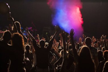 Konserdeki kalabalık - Yaz müzik festivali