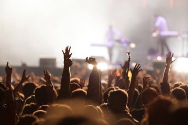 Konserdeki kalabalık - Yaz müzik festivali