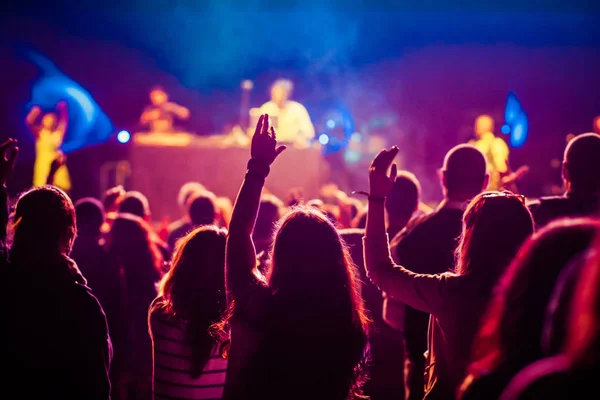 Publikum beim Konzert - Sommermusikfestival — Stockfoto