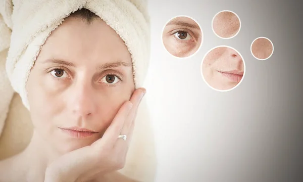 Concepto de belleza: cuidado de la piel, procedimientos antienvejecimiento, rejuvenecimiento , —  Fotos de Stock
