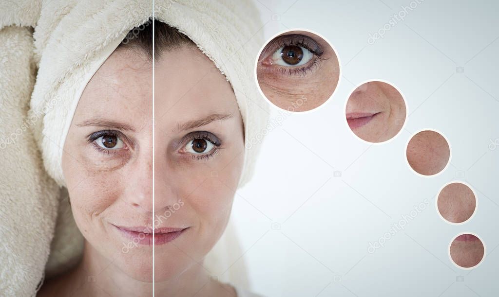 beauty concept - skin care, anti-aging procedures, rejuvenation,
