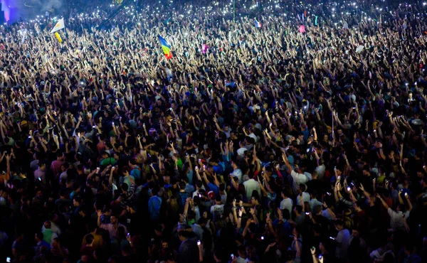 音乐会-夏季音乐节的人群 — 图库照片