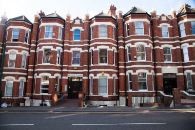 Bournemouth, İngiltere - 1 Haziran, 2017: Bournemouth beach iskelesinden ve sahil, Dorset, İngiltere