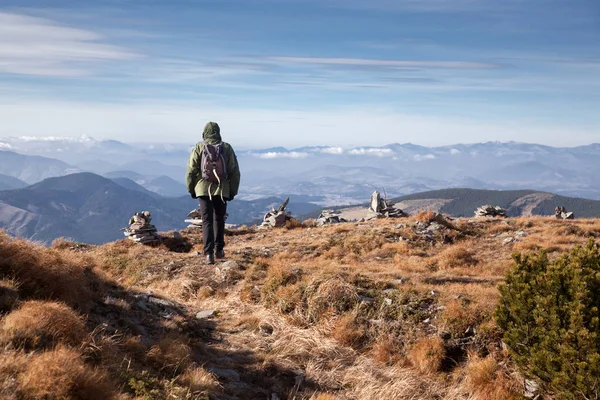 Trekking nas montanhas Calimani, Roménia — Fotografia de Stock