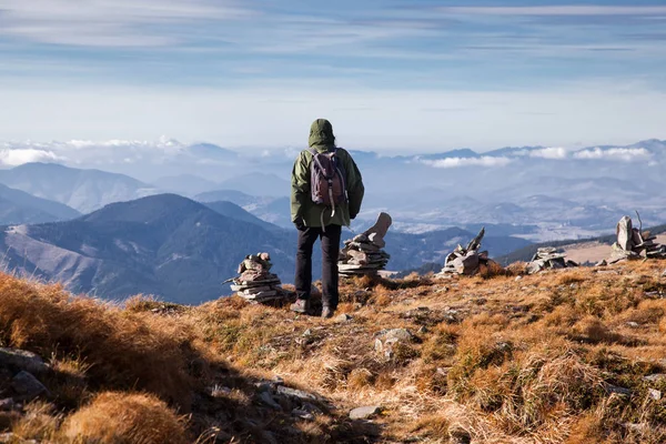 Trekking nas montanhas Calimani, Roménia — Fotografia de Stock