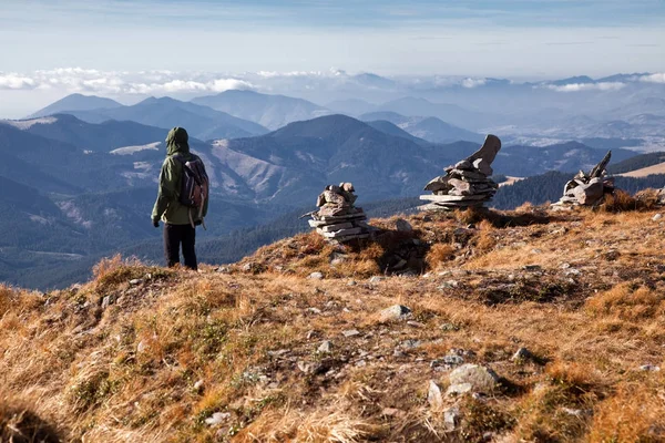 Trekking dans les montagnes de Calimani, Roumanie — Photo