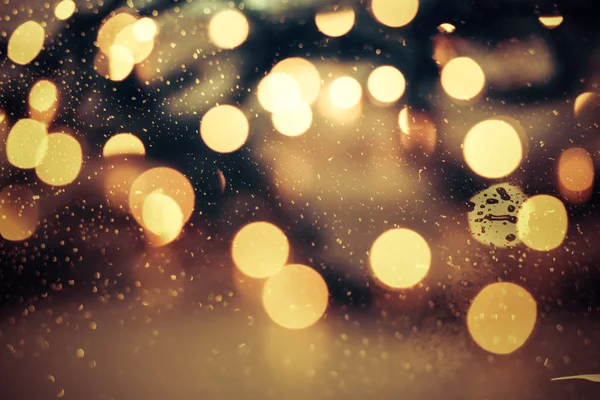 Abstracte achtergrond van Kerstmis met vakantie verlichting en kopie ruimte — Stockfoto
