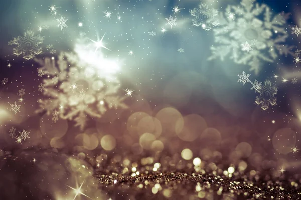 Abstract Christmas background with holiday lights and copy space — Stock Photo, Image
