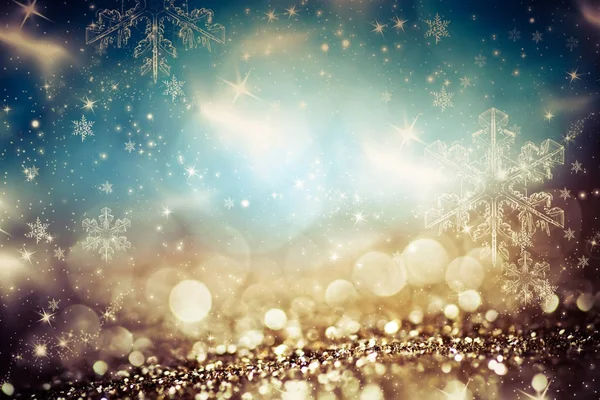 Abstrakt jul bakgrund med holiday lights och kopia utrymme — Stockfoto