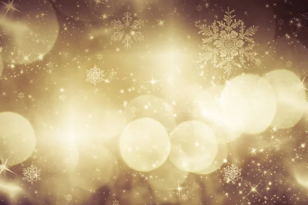 Абстрактный рождественский фон с праздничными огнями и копировальным пространством — стоковое фото