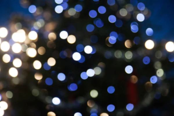 Blurred christmas lights — Stock Photo, Image