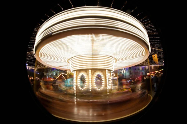 Merry go round motion blur  - fisheye — Stock Photo, Image