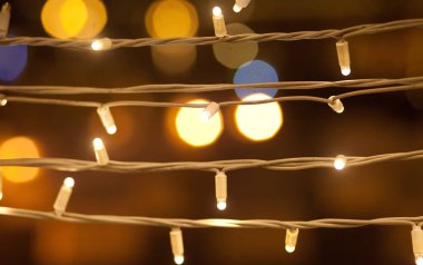 Noel ışıkları bokeh