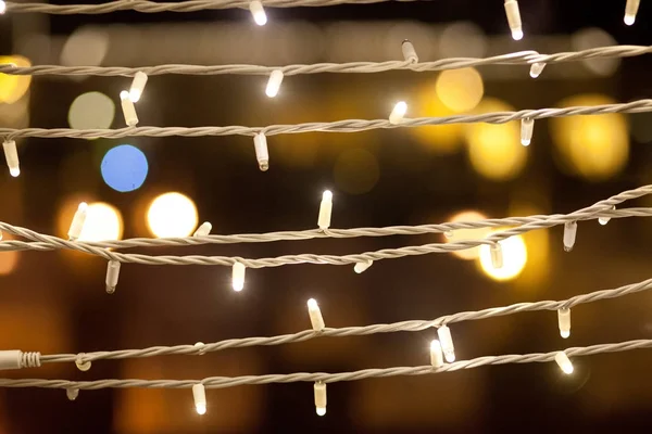 Luzes de Natal bokeh — Fotografia de Stock