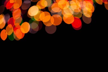 Renkli Noel ışıkları arka planı