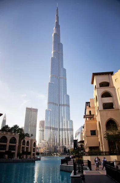 Dubaj, Emiráty - února 2018: Věž světě nejvyšší Burj Khalifa,, — Stock fotografie