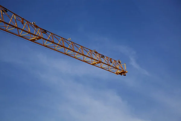 Construction site with crane on sky background — Stock Photo, Image