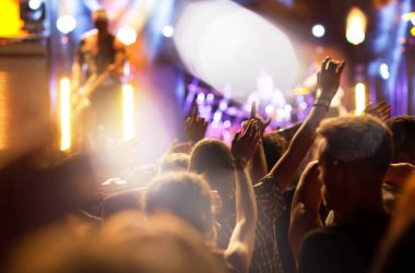 Konserde el kaldıran kalabalık - yaz müzik festivali