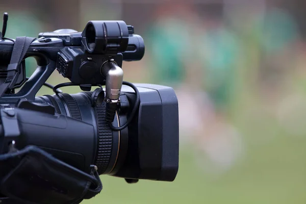 Professional Camera Filming Sports Event — Stock Photo, Image