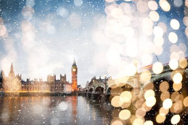 Londra 'da kar yağıyor - şehirde kış