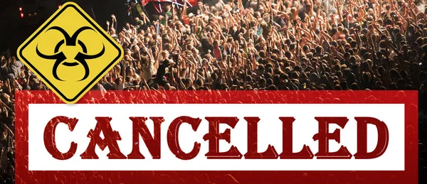 Public Event Cancelled Crowd Concert Coronavirus Measures — Stock Photo, Image