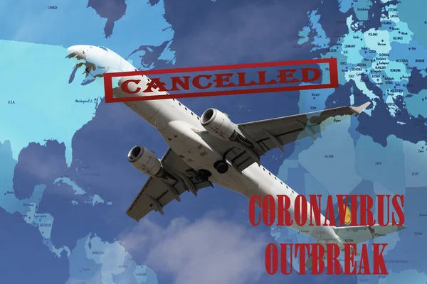 Lotta Globale Coronavirus Restrizioni Viaggio Europa Stati Uniti — Foto Stock