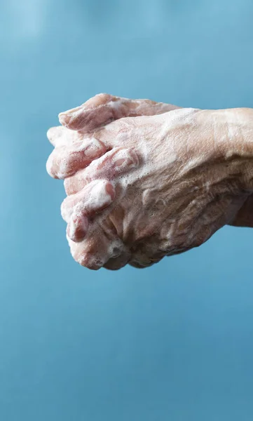 Πλύνετε Χέρια Για Τουλάχιστον Είκοσι Δευτερόλεπτα Coronavirus — Φωτογραφία Αρχείου