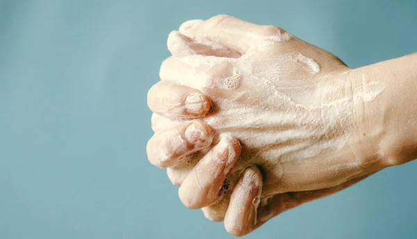 Korunaklı Kal Ellerini Yıka Coronavirus — Stok fotoğraf