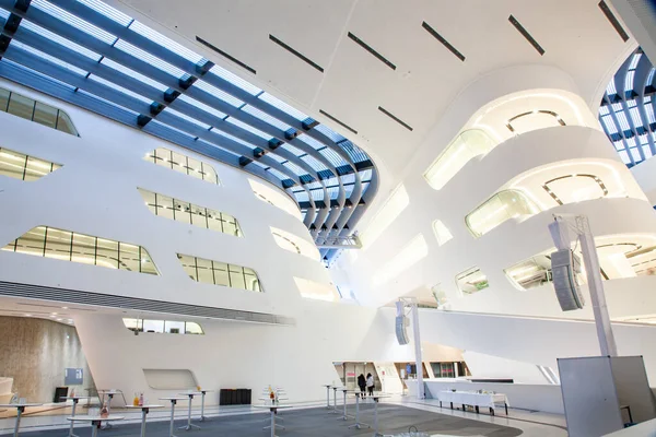 Vienna Österrike Januari 2018 Library Learning Center Zaha Hadid Vienna — Stockfoto