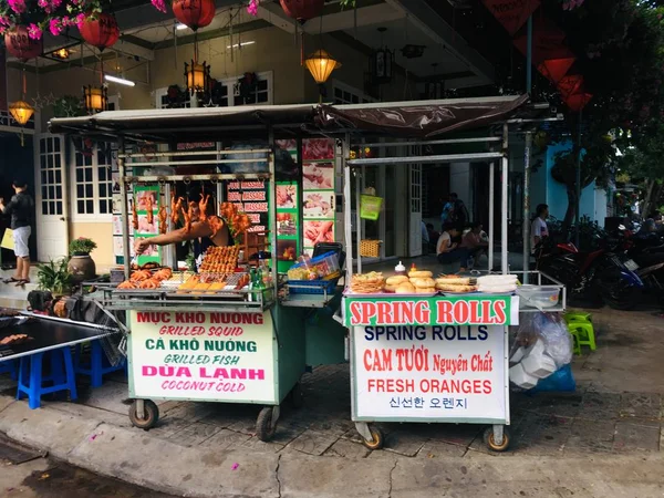 Vietnam Caddesi Ndeki Yemek Dükkanı Hoi Nin Yanında Eski Bir — Stok fotoğraf