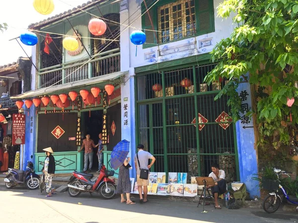 Vietnam Halkının Yerel Yaşam Tarzı Hoi Çalışmak Antik Bir Kasaba — Stok fotoğraf
