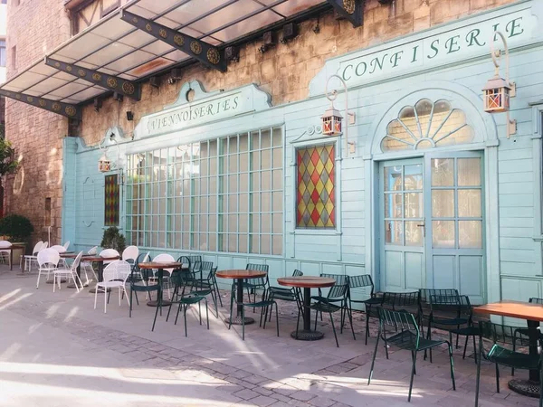 Кафе Ресторан Европейского Стиля Французской Деревне Горном Курорте Хиллс Дананге — стоковое фото
