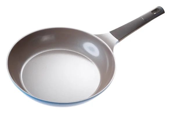 Seramik kaplama mavi tavayla. Beyaz izole. 