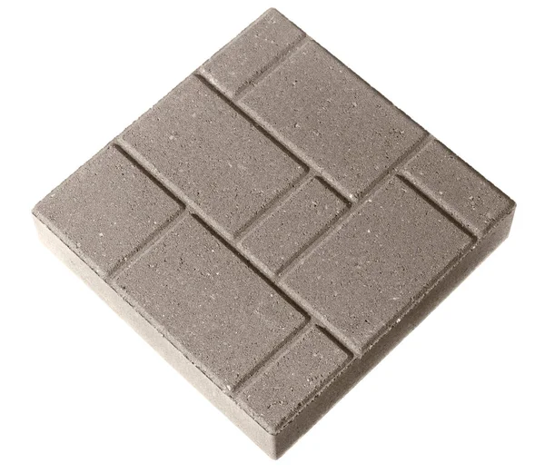 Bir beton kaldırım taşı.