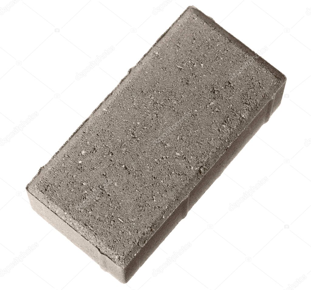 One concrete stone for paving.