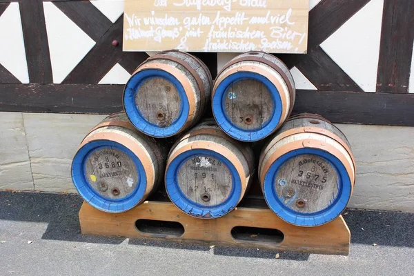 Barrels made of wood are a very old form to store beer and wine.