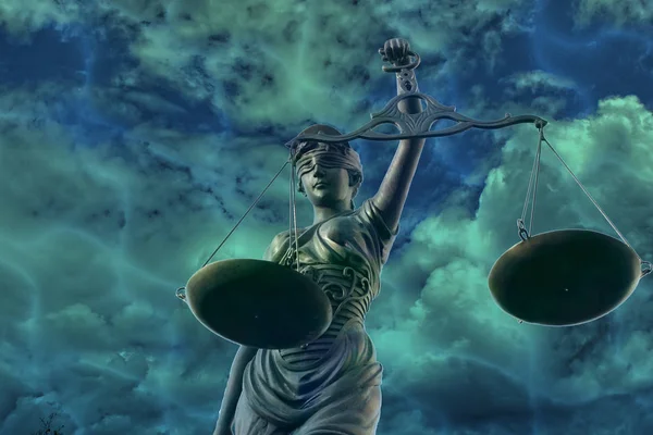 Justitia poetic justice — Stock Photo, Image