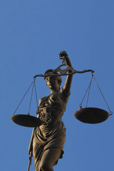 Justitia poetic justice — Stock Photo, Image