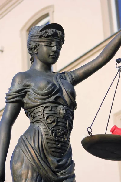 Justitia poetic justice — Stock Photo, Image