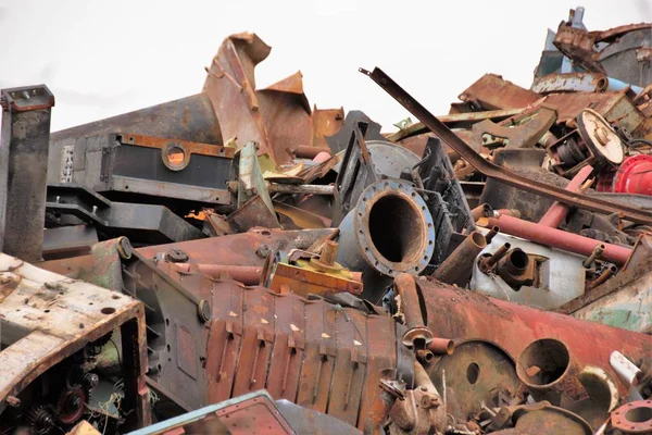 Odpadní Produkty Jsou Recyklovány Během Recyklace Recyklace Odpadu Nebo Jejich — Stock fotografie