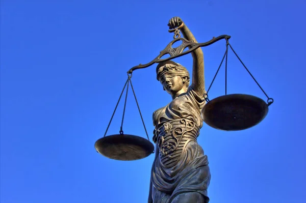 Justitia poetic justice — Stock Photo, Image