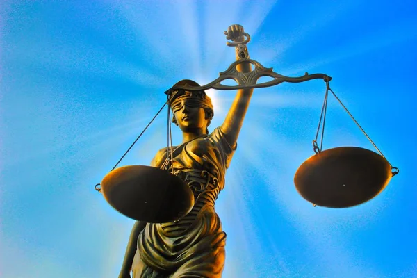 Justitia poetic justice — Stock Photo, Image