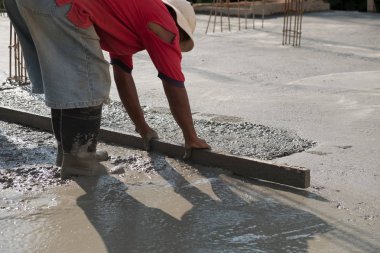Sıvacı şap beton döşeme için